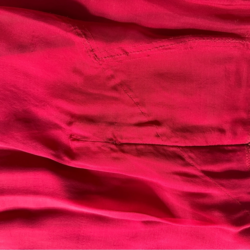Rag & Bone Dark Red Maxi Skirt - Silk, Bias Cut, Flattering - size 4 - Picture 8 of 16
